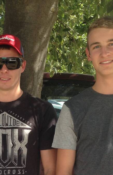 Way to Go: Local boys Ben Gorham  and Wil Stanley (right) selected for NSW Sports Shear team.