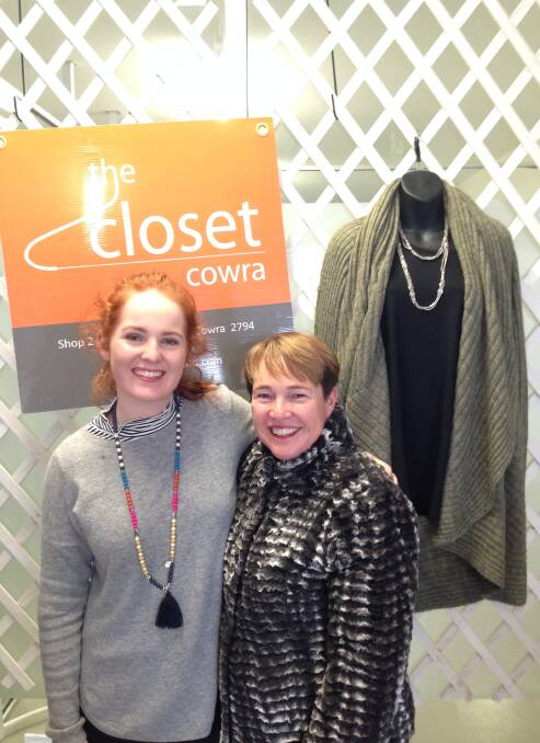 Molly Hurley and Rachael Gay from the new Closet Boorowa. 