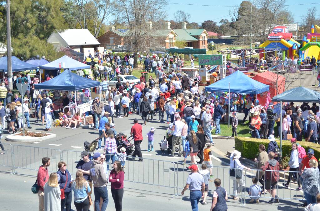 There were plenty of people out and about in Boorowa last weekend, checking out the Quick Shear, Rodeo and the always popular Woolfest. Photo by Lizz Dobson. 