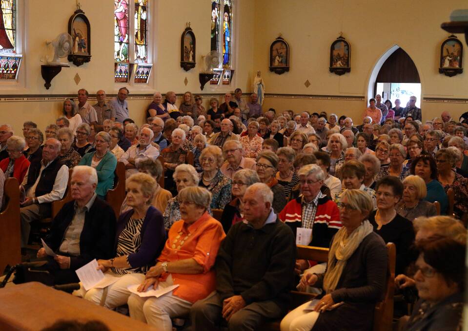 Part of the overflow crowd at last year’s Songs of Hope concert. Arrangements have been made for additional seating this year. 