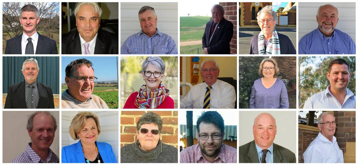 The eighteen candidates who will contest this Saturday's Hilltops Council election. 