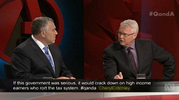 "Our view is, in the current environment, given you have got very low returns on superannuation, it is not the time to introduce new taxes.": Treasurer Joe Hockey. Photo: ABC