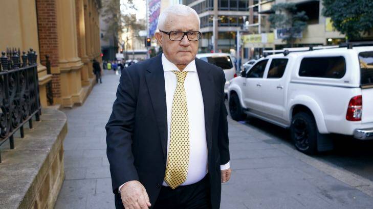 Ron Medich leaves the Supreme Court on Tuesday.  Photo: Daniel Munoz