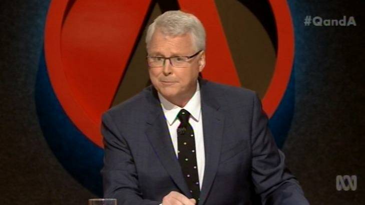 "I don't think the program should or ought to be involved in public controversy" ... Tony Jones, host of ABC's outspoken panel show <i>Q&A</i>. Photo: ABC