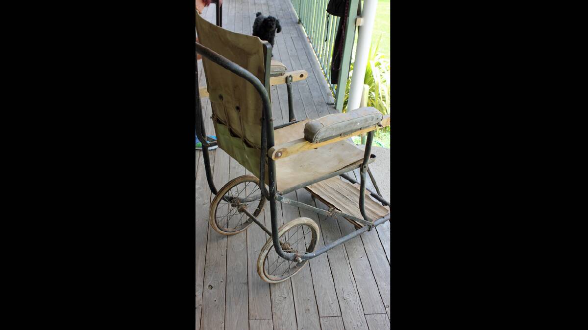 The Historical Society would appreciate any information available in regards to the World War I vintage folding wheelchair found in Boorowa recently.