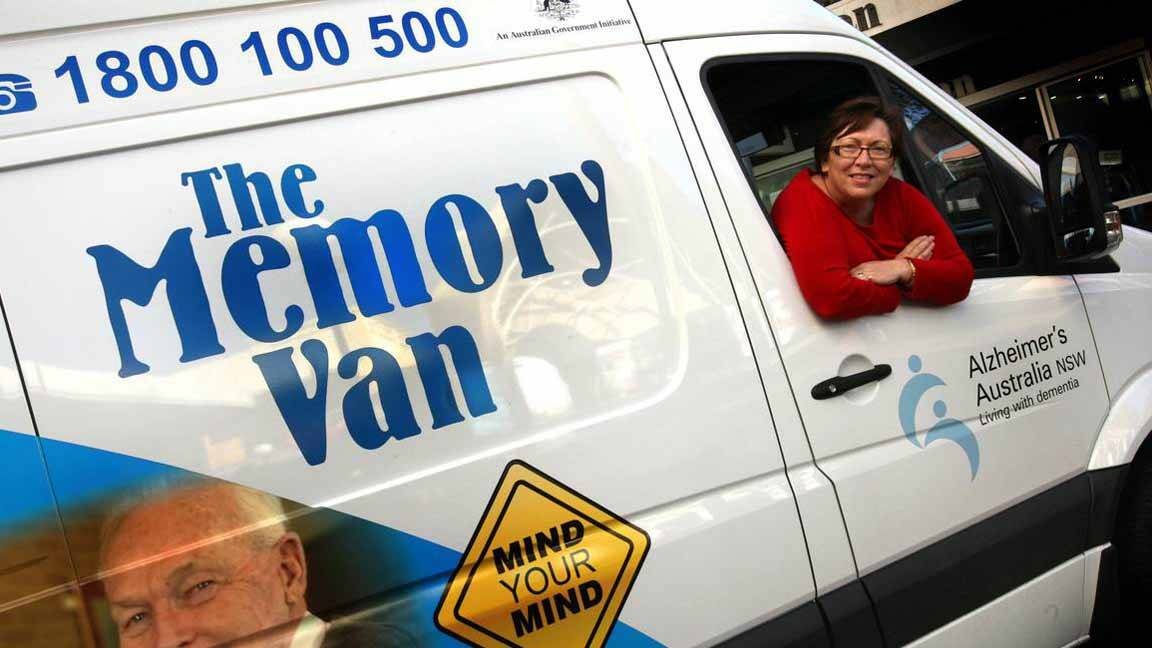 The Alzheimer's Australia NSW Memory Van is a mobile education resource that travels statewide to help raise awareness on the importance of brain health and dementia risk reduction. Photo SUPPLIED. 