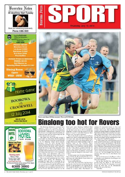 Boorowa News front and back pages 2014 | July - December