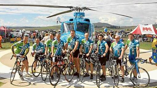 Charity riders for Snowy Hydro South Care. Photo FACEBOOK. 