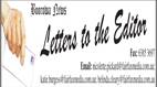 Letters to the Editor Banner for the Boorowa News. 