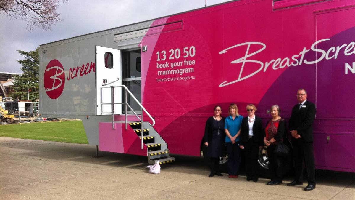 The new NSW Breastscreen van was launched in May this year in Albury and will roll into Boorowa next month.