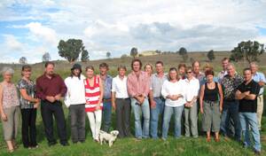 Members of the Boorowa Landscape Guardians group and other concerned residents held a private meeting at “Hanaminno”, Rugby on Monday to voice their concerns to the Rugby Wind Farm proposal. They were joined by Burrinjuck MP Katrina Hodgkinson (centre) who was there to listen to the concerns.