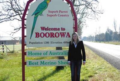 About to start calling Boorowa home for a year is Centa Herrmann, the German exchange student, who is here through the Rotary Club of Boorowa