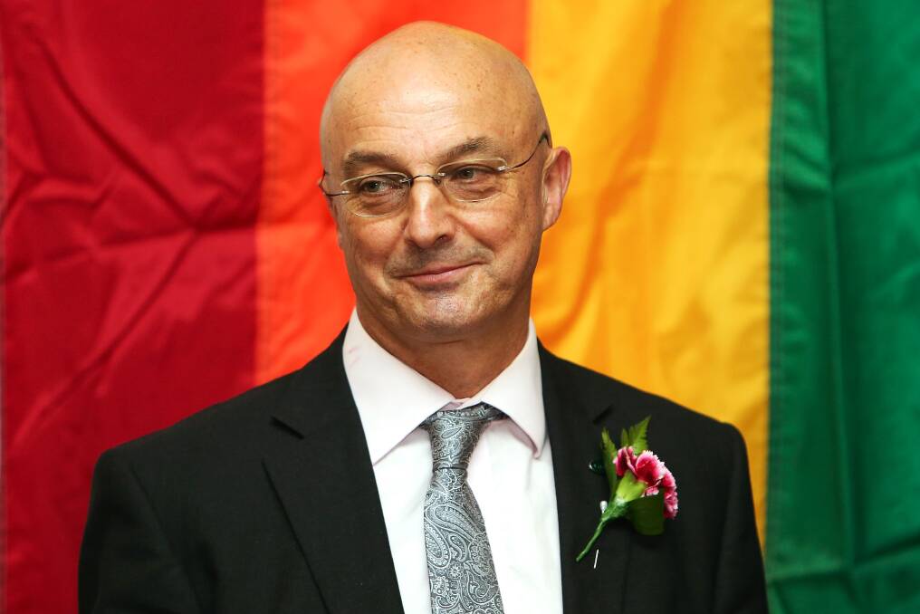 Green MP Kevin Hague looks on after the third reading and vote on the Marriage Equality Bill. Photo: Getty Images