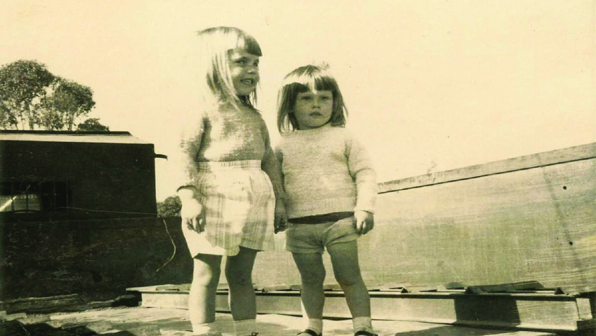 Barber (left) as a child, growing up in western Sydney.