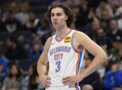 Josh Giddey continues to play for Oklahoma City Thunder despite being investigated by the NBA and now California police. Picture by AP Photo/Abbie Parr