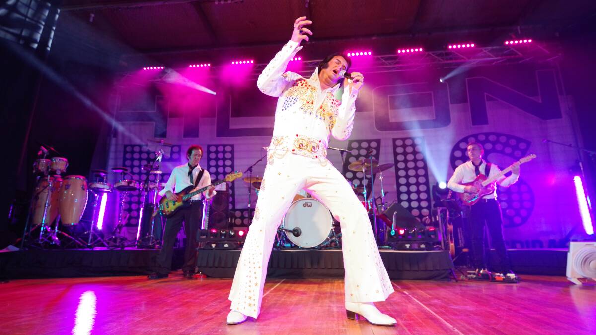 ON STAGE: Matt Birse suffered a "medical incident" midway through his performance in the Ultimate Elvis Tribute Artist heats on Friday. This photo was taken the following day. Photos: MICK SAMSON