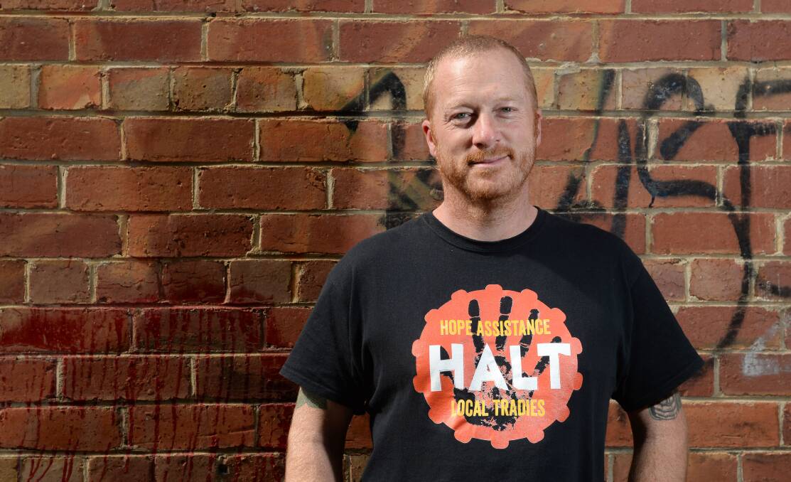 WARENESS: Co-founder Jeremy Forbes created HALT to raise awareness about mental health in the community. Picture: JIM ALDERSEY