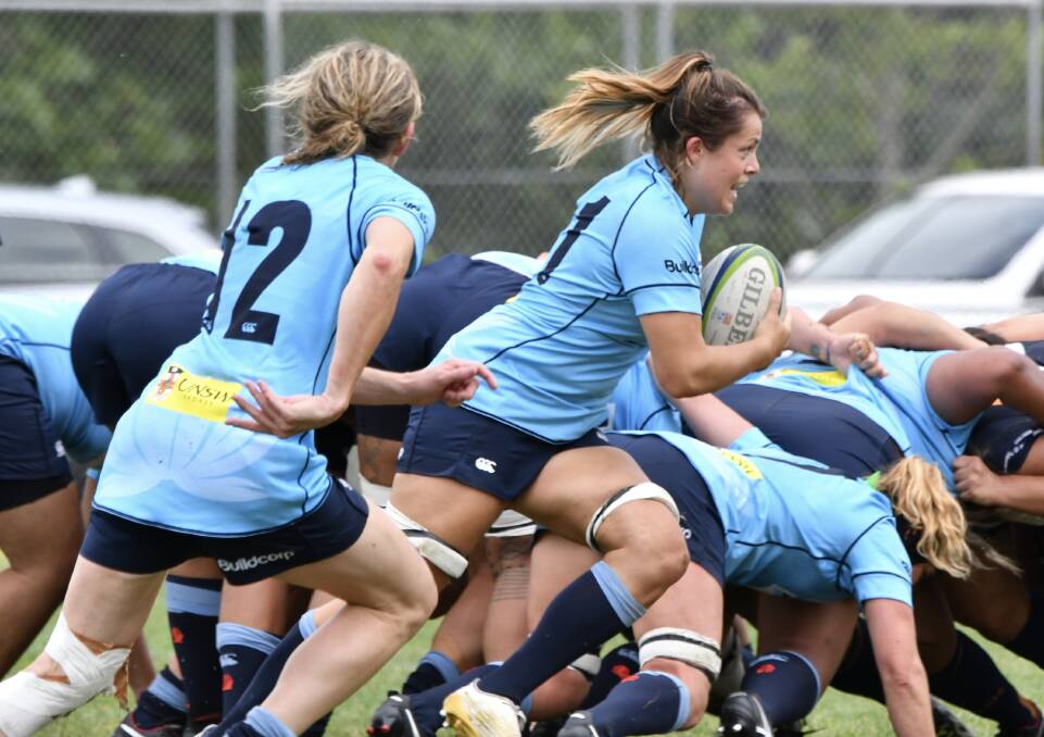 LEADER: Panuara rugby star Grace Hamilton captained the Waratahs to a third consecutive Super W title. Photo: KAYE GRIESHABER