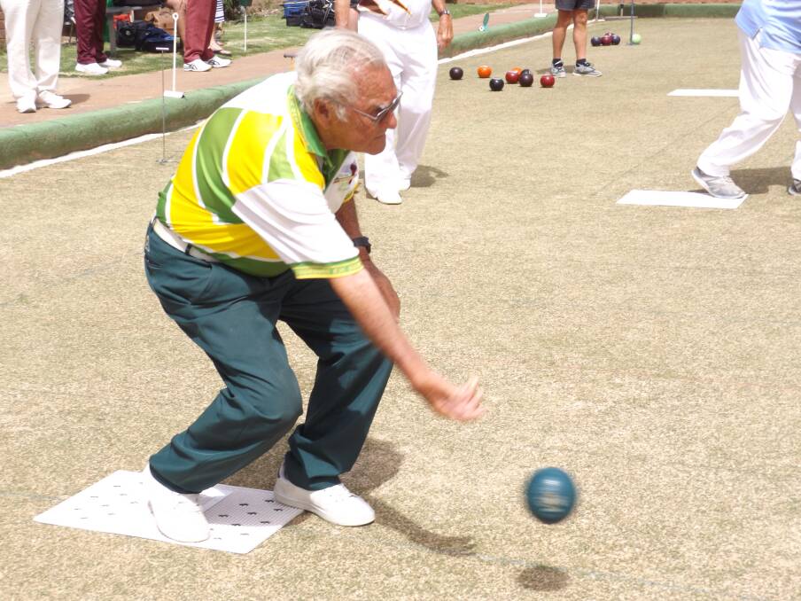 Local bowler Nev Thurtell, pictured above, was one of the place getters in this week's Ex-Services Club match. 