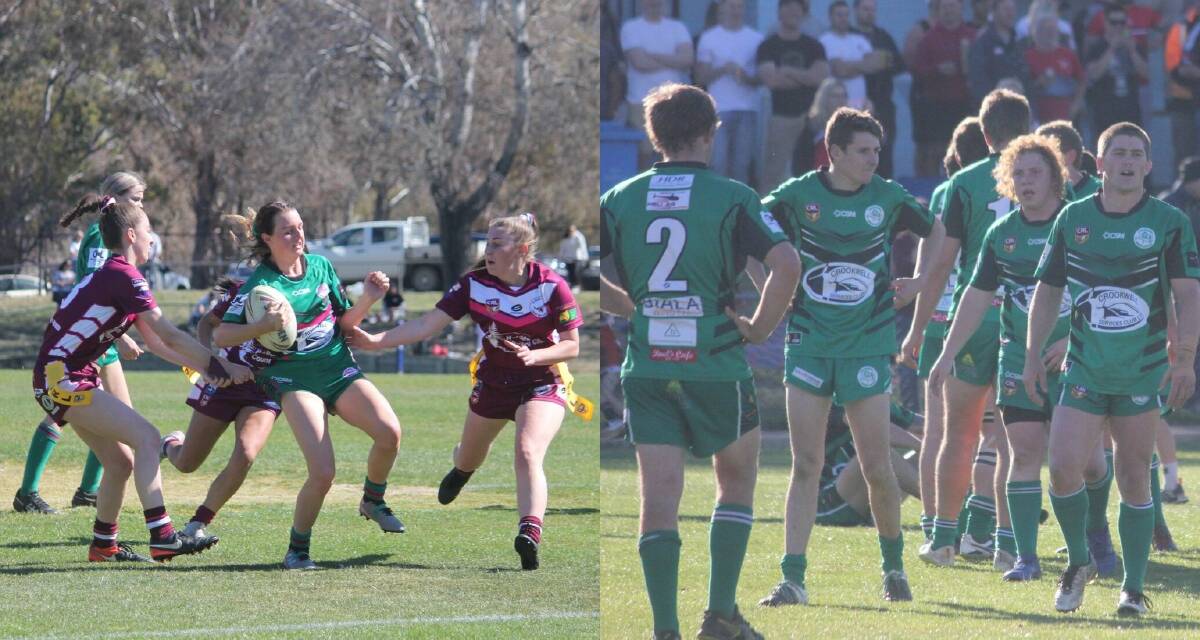 The Crookwell Green and She Devils lost both of their grand finals on the weekend. Photos courtesy of Burney Wong/Crookwell Gazzette.