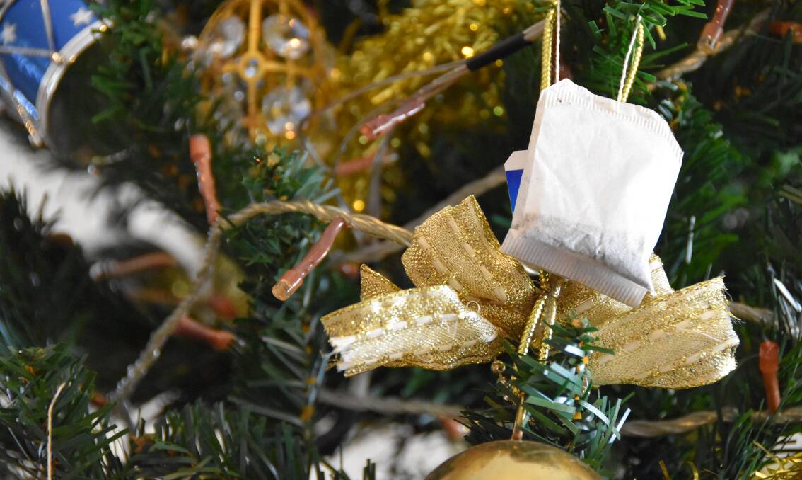 TEA ON TREE: Hanging a tea bag on your Christmas tree shows your support for farmers at this time of year, so get into it. 