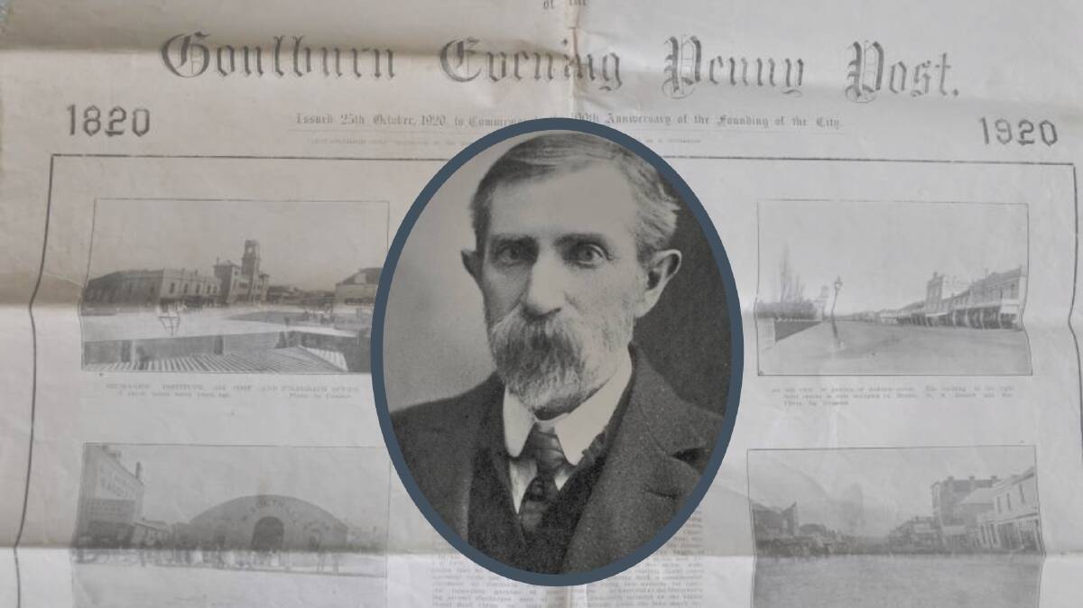 Goulburn Evening Penny Post editor from 1885 to 1900, Thomas Hebblewhite. 