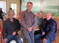 Barrie, Roger, Chris and Barry during a visit to Boorowa recently.