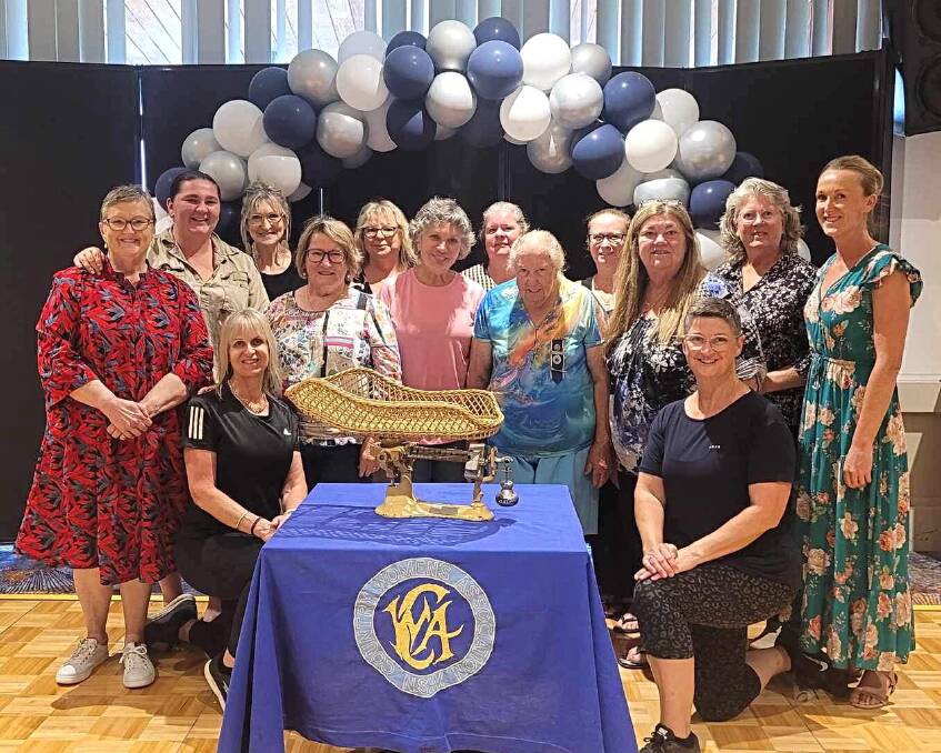 Boorowa CWA members at their Ovarian Cancer fundraiser. Image supplied