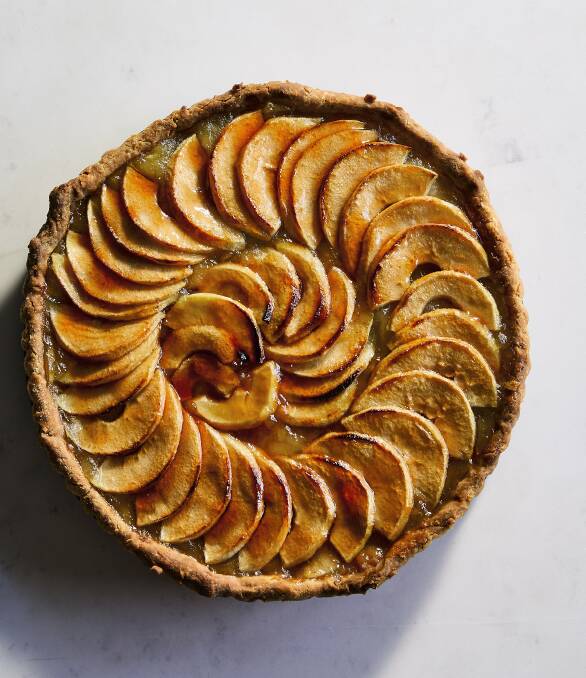 Apple and marmalade tart. Picture: Armelle Habib