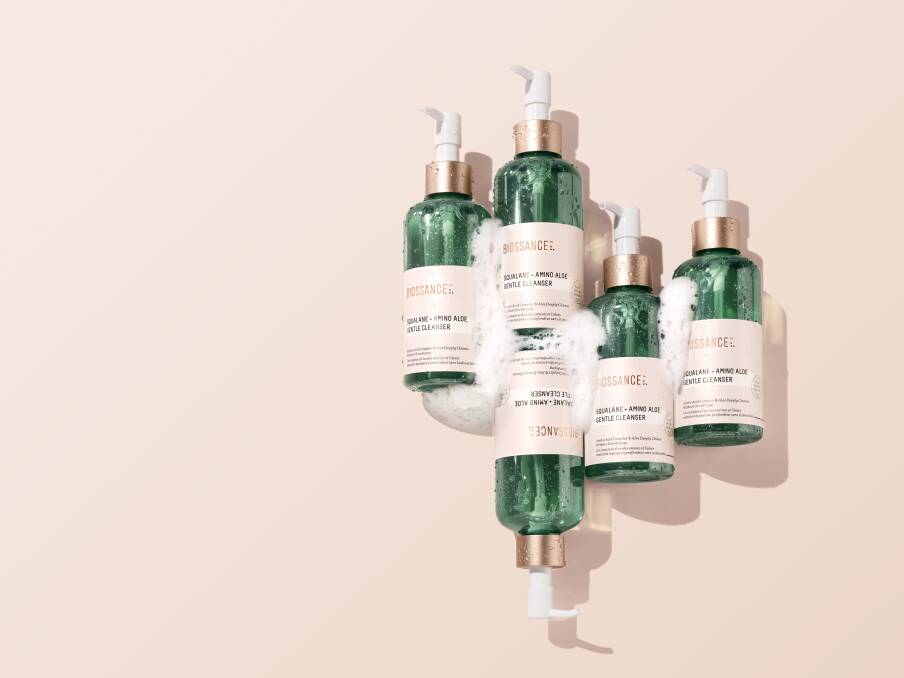 FOAMY AND NEW: Biossance's Squalane + Amino Aloe Gel Cleanser will launch on Wednesday next week. Photo: Supplied 