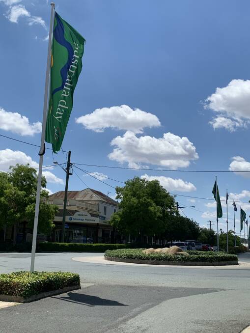 The flags are flying ahead of a different look Australia Day in Boorowa this year. 