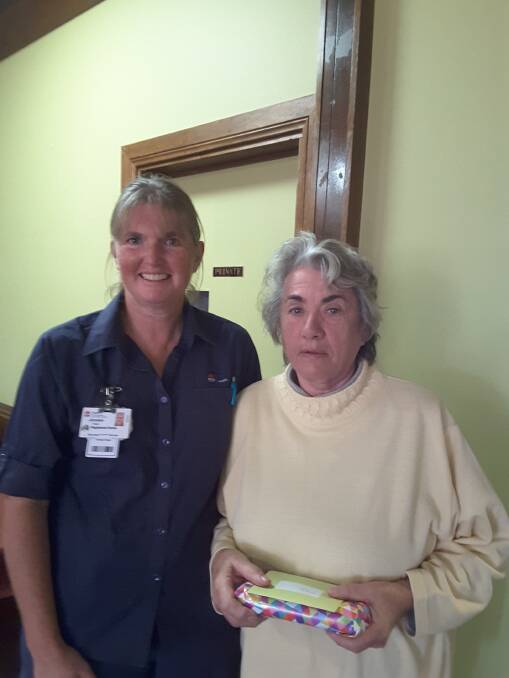 Jocelyn Piper, community nurse and Maureen Beere, Probus member.
