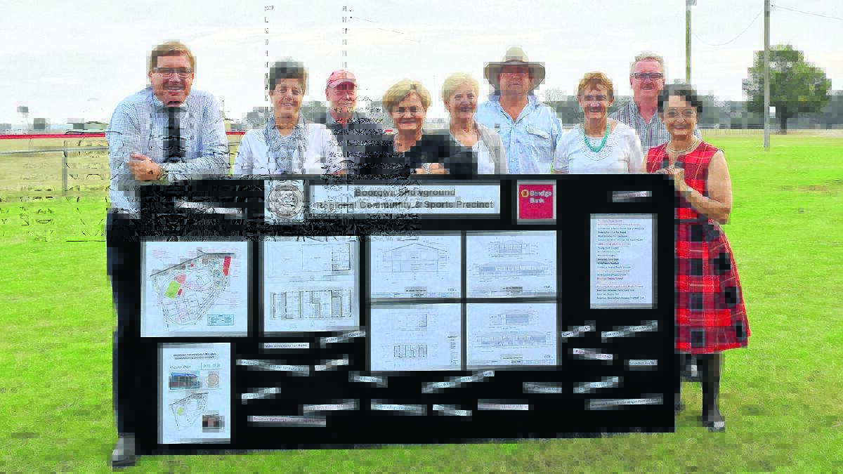 The funding announcement for the Showground in 2016. 