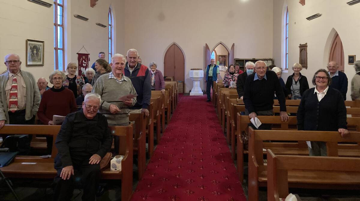 Carolers in the St John's Anglican Church. Photo supplied. 
