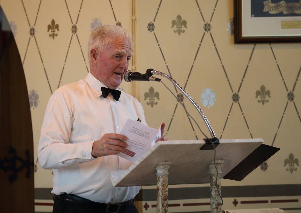 Boorowa M&D member Bede Morrissy served as a very capable MC for the recent Songs of Hope concert at Boorowa. He has been asked to act in this capacity for the reunion luncheon on October 27.