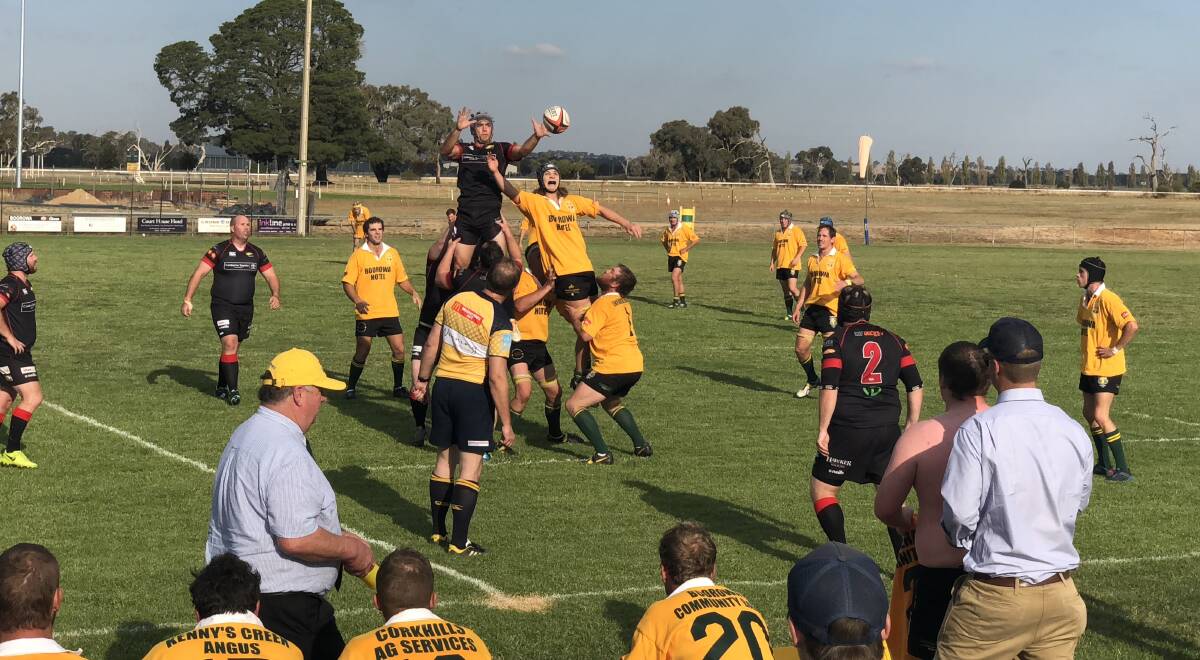 The old boys came out to watch a great game of country footy between the Goldies and Gungahlin.