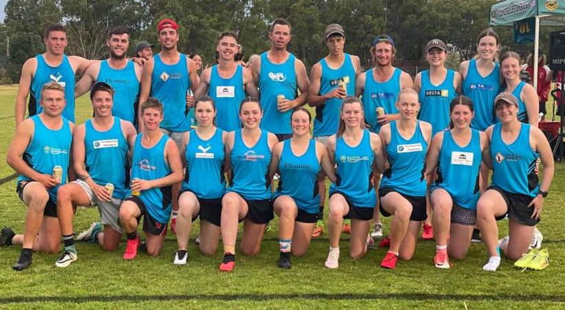 Players who competed at the invitational against Young. Photo: Boorowa Touch Football Association