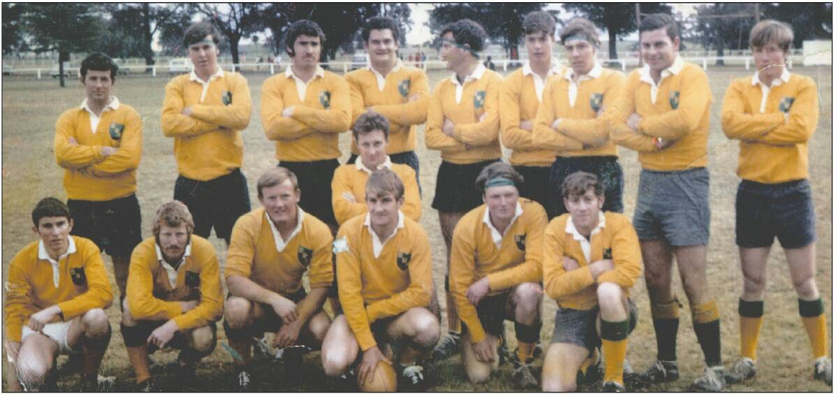 The 1969 Boorowa Golds Rugby Union Club foundation team. 