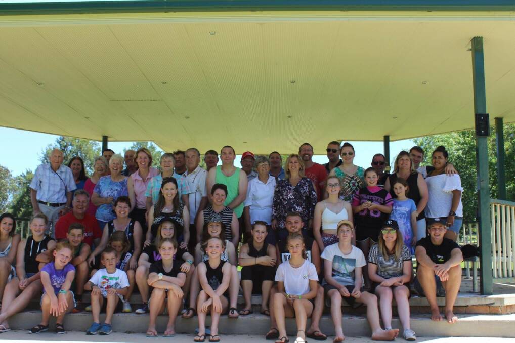 Three generations of the Thomas family enjoyed a New Year's get together in Boorowa Recreation Park. 