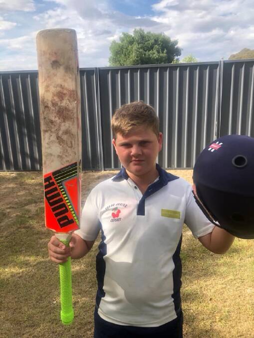 Boorowa’s Archie Gay had a stunning day with the bat, hitting 103 off 29 overs including 17 boundaries. 