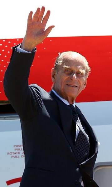 Prince Philip, who has died in London aged 99, is shown leaving Perth in 2011. Photo: Canberra Times