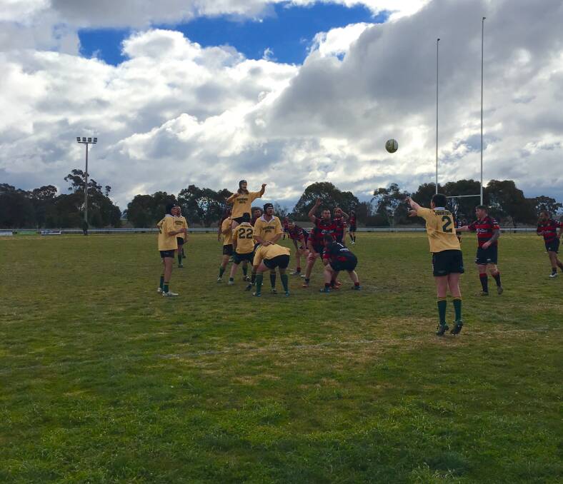 The boys did us proud last weekend, defeating the Gungahlin Bald Eagles 34-0. Photo supplied. 