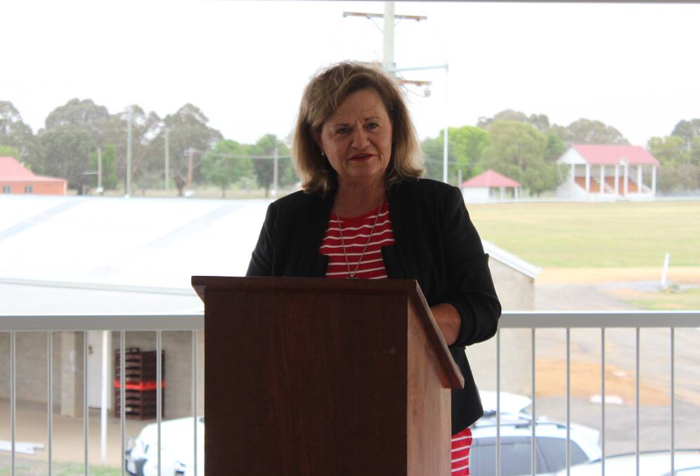 Member for Goulburn, Wendy Tuckerman, pictured in 2018 at the official opening of the new Boorowa Showground Pavilion. 
