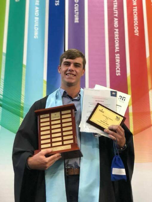 Michael Hinds recently graduated from the Canberra Institute of Technology, winning a number of prizes for his skills and dedication to the course. 