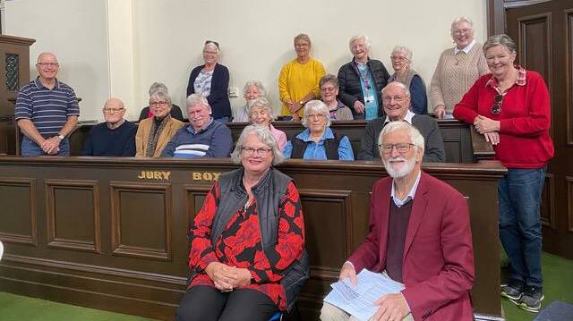  The "YDHS jury" in the old Courthouse finds in favour of Boorowa.