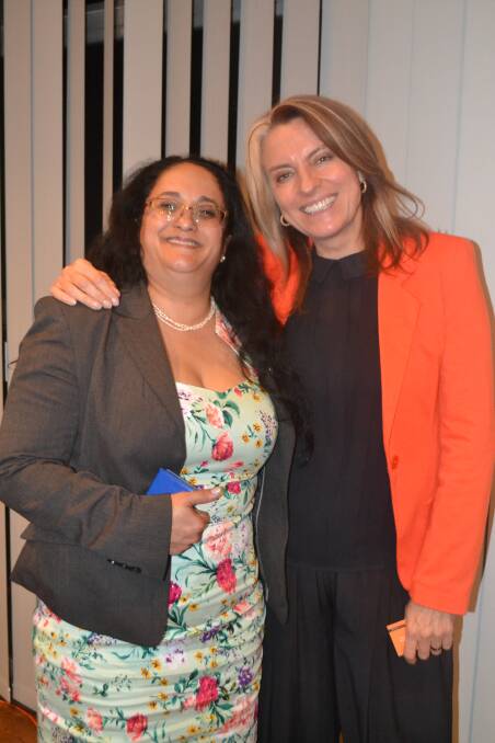Gretel Killeen pictured with the NSW Business Chamber Regional President Capital Far South Coast, Orit Karny Winters. 