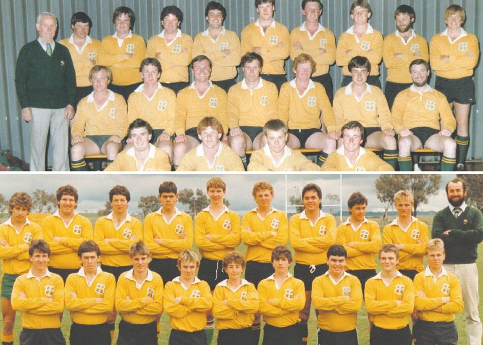 Above - the 1985 Second XV South West Premiers. Below - the 1987 under 17's XV Premiers.