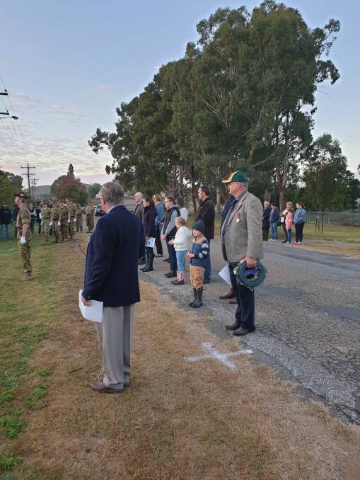 Around 70 people attended Rugby's dawn service.