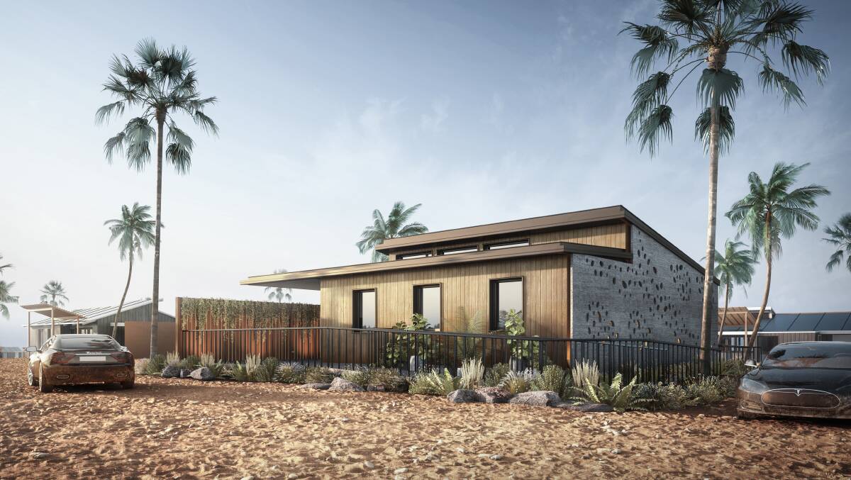 The Desert Rose was designed and built in Wollongong and will be disassembled and shipped to Dubai to be reconstructed over a 10-day period in November as part of the Solar Decathlon Middle East 2018.