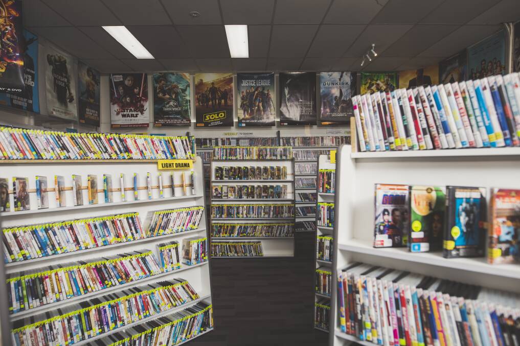 Network Video, Charnwood was Canberra's last remaining video rental store until it closed earlier this year. Photo: Jamila Toderas